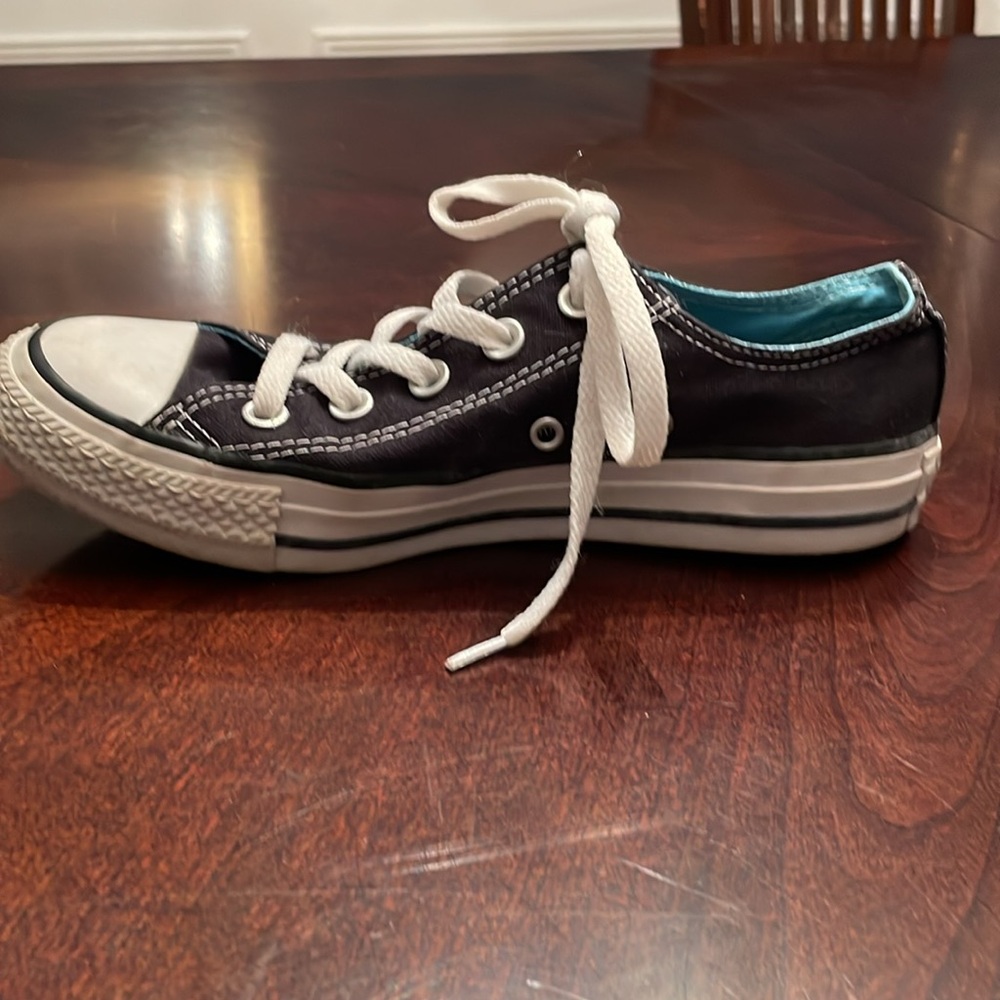 Converse All Star Chuck Taylor black low double tongue women’s size 6 - Picture 6 of 8